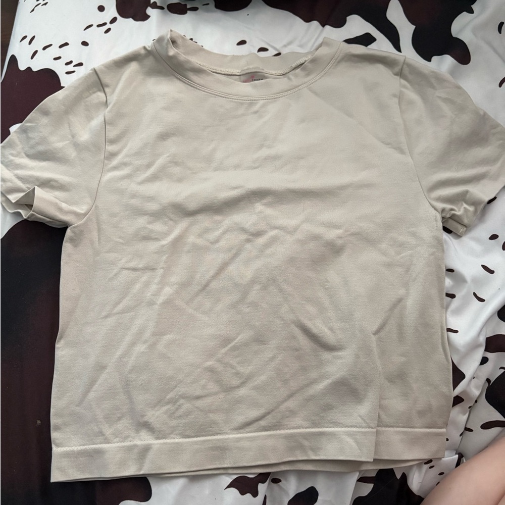 Beige Short Sleeve T-Shirt